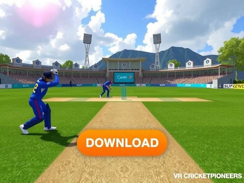 VR Cricket Pioneers Gameplay Scene